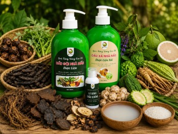 Dầu gội dược liệu Sơn La – Dầu gội nhà nấu Dược Liệu Núi 600ml